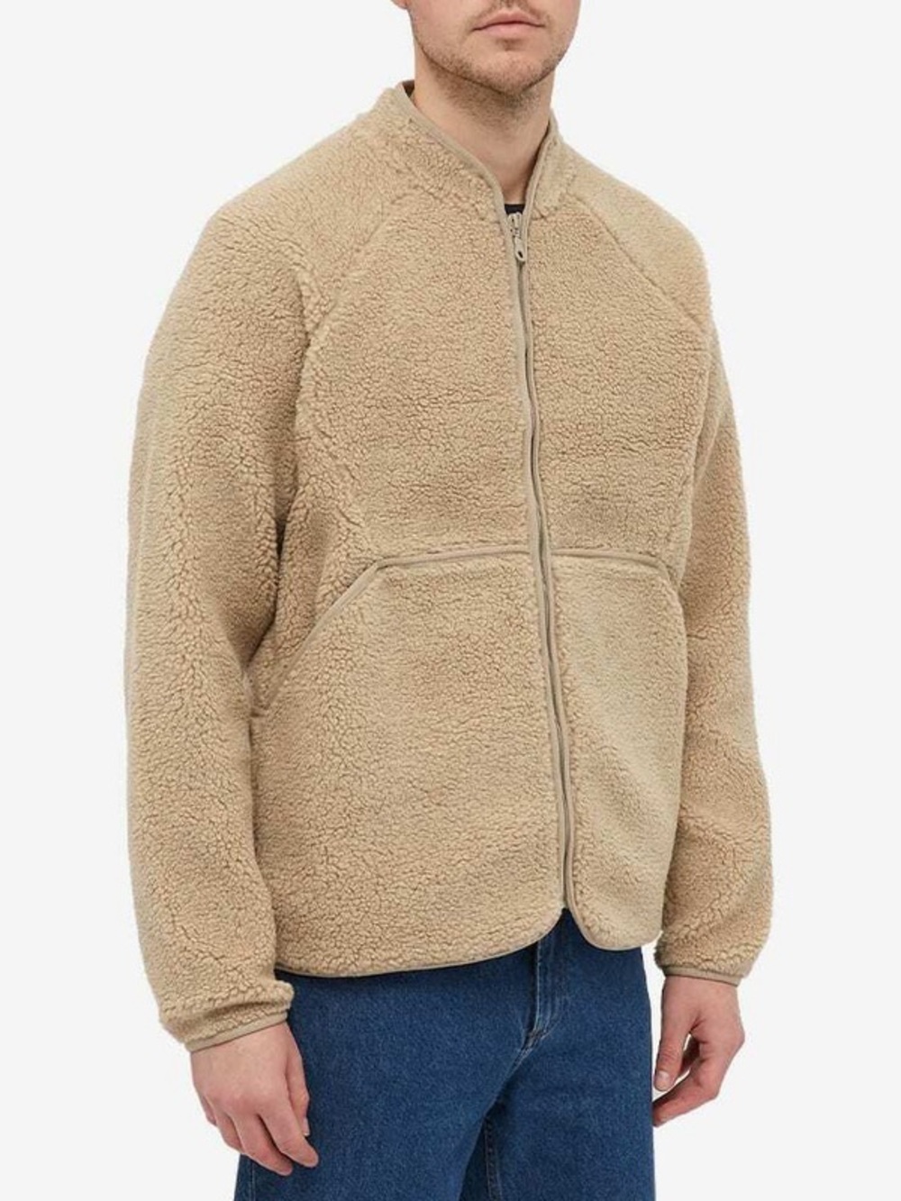 Folk Men’s Puzzle Zip Fleece Zip Up. Size Large